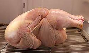 A trussed up chicken