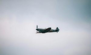 Spitfire flying
